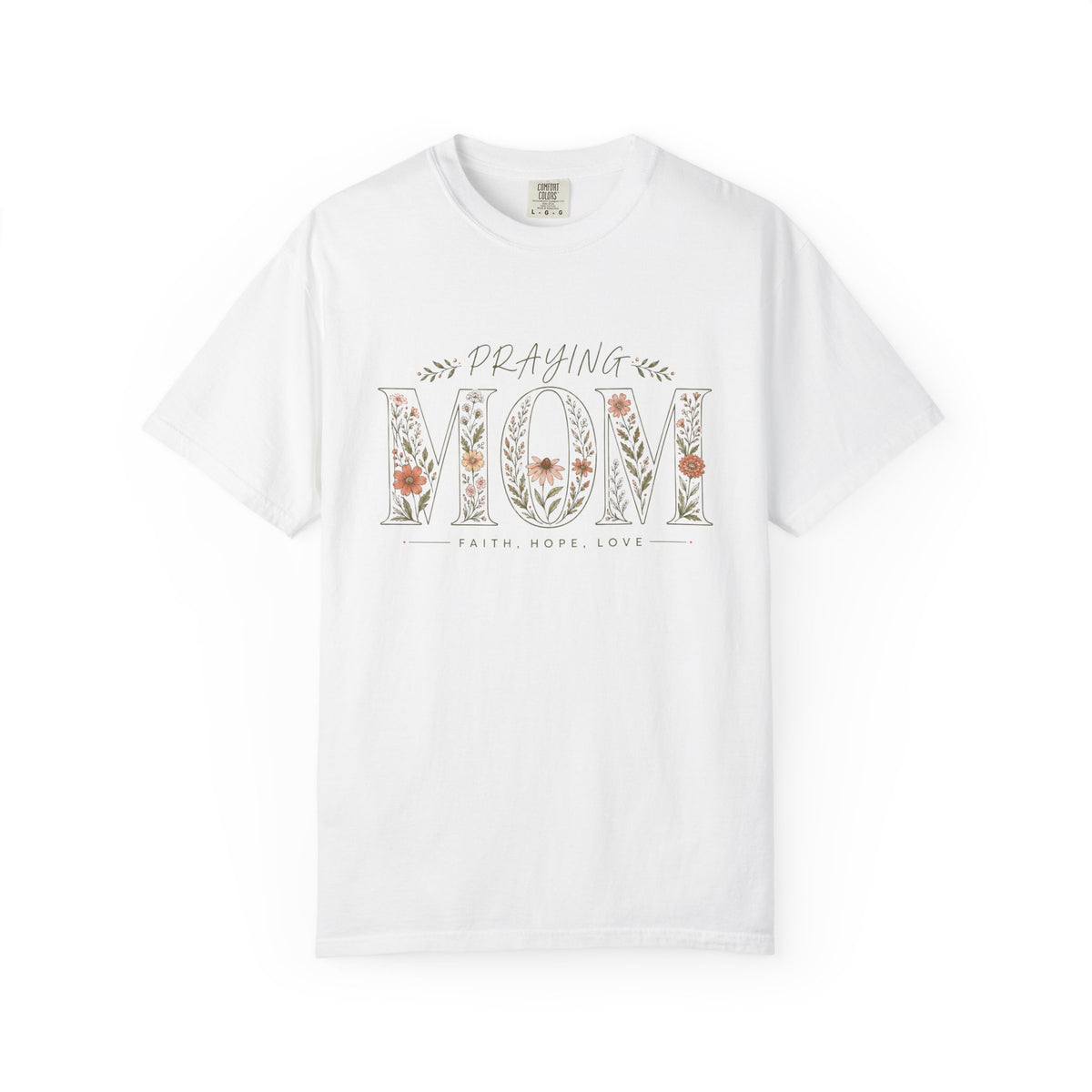 Floral Praying Mom T-Shirt