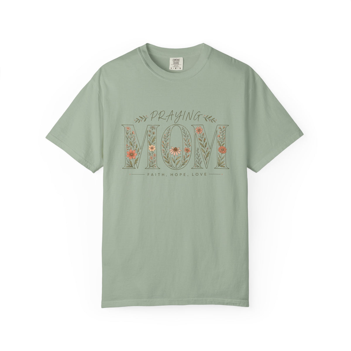 Floral Praying Mom T-Shirt