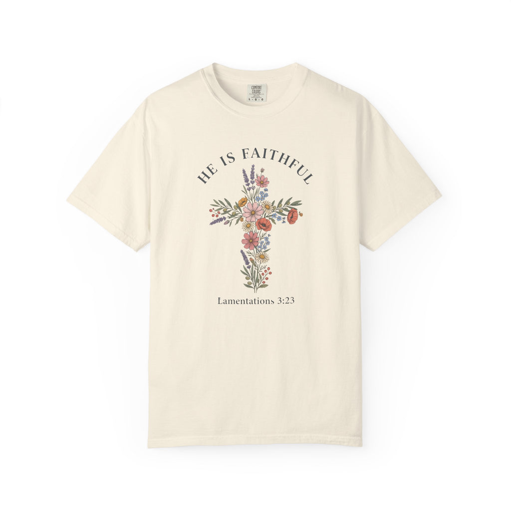 Faithful Floral Cross T-Shirt