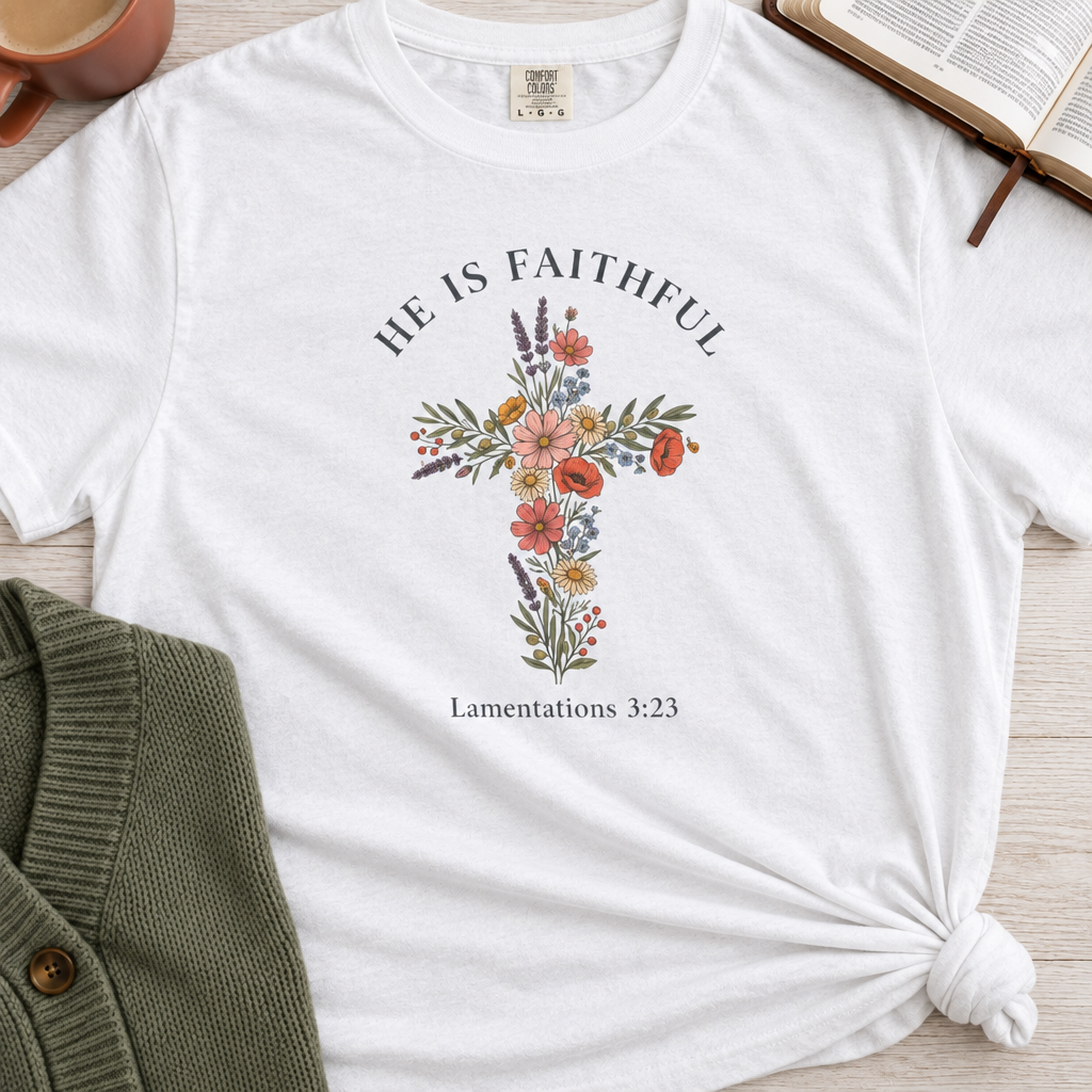 Faithful Floral Cross